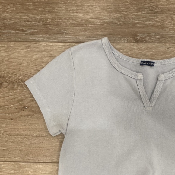 BRANDY MELVILLE Light Blue Crop Top - Picture 6 of 6